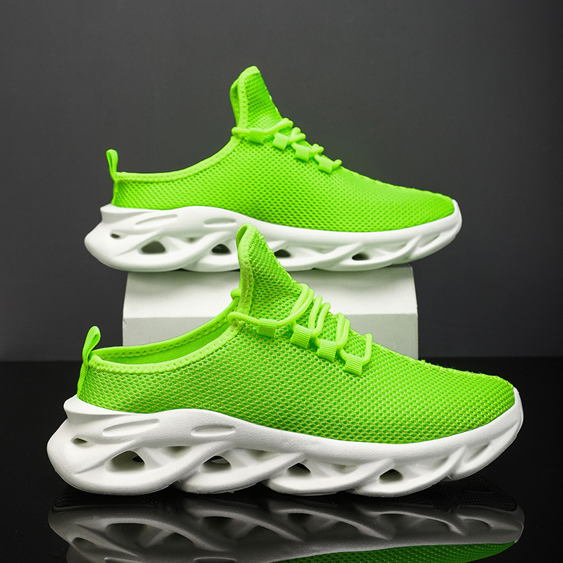 Zapatillas informales para hombre, sandalias ligeras de malla transpirable para caminar al aire libre, media zapatilla, tenis, calzado deportivo atlético