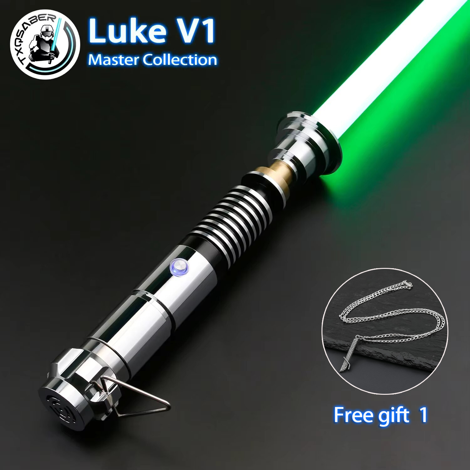 TXQSABER Luke V1 Neo Pixel Proffie Lightsaber Luke Skywalker Force Heavy Dueling Light Saber Smooth Swing Blaster Лазерный меч