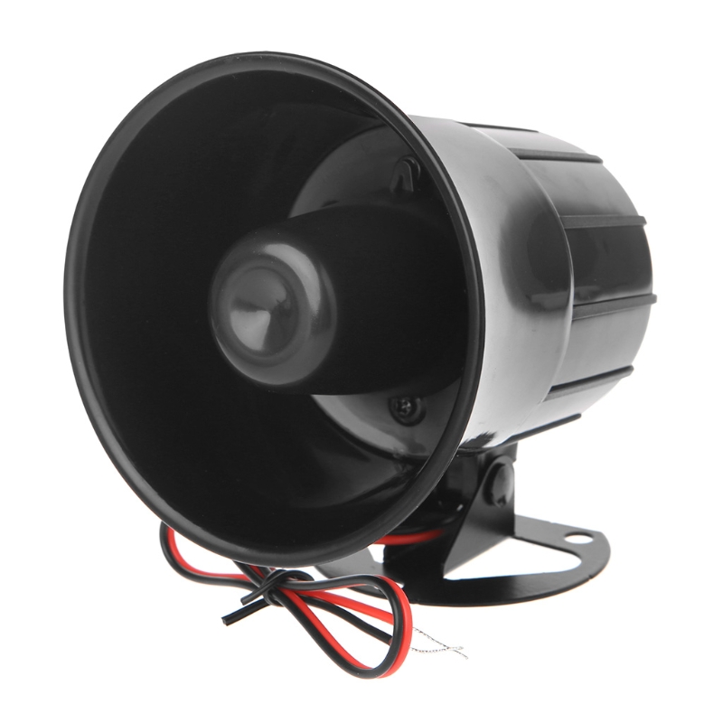 แบบมีสาย Loud ALARM Horn 110dB ความปลอดภัย DC 12V ไซเรนปลุกกลางแจ้งภายนอก Sirena Alarma ลําโพงสําหรับระบบ 1 TONE ไซเรน
