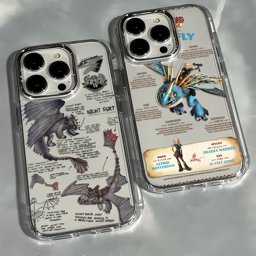 Casing Ponsel Cara Melatih Naga Anda Ompong untuk iPhone 17 16e 16 15 14 13 12 11 Mini Pro Max X XR XSMAX 8 7 Air Plus Sampul