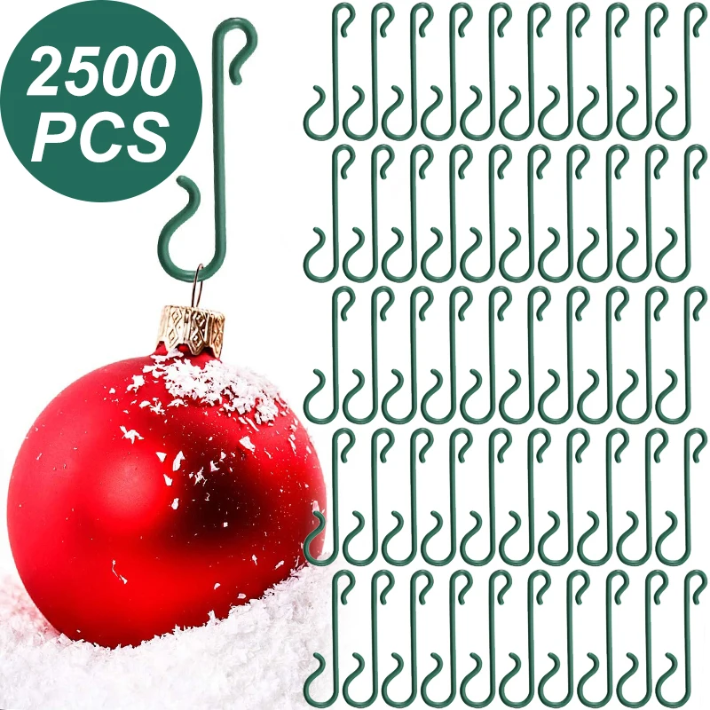 Ornamento de natal em forma de s ganchos de plástico gancho bolas de árvore de natal pingente pendurado suportes para casa decoração de festa de ano novo atacado