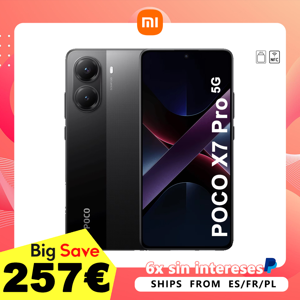 POCO X7 Pro 8GB/256GB 12GB/256GB 12GB/512GB NFC with EU Charger Global Version Cellphone