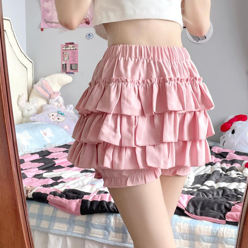 Gidyq Hohe Taille Frauen Mini Röcke Sommer Koreanische Mode Rüschen Ballkleider Röcke Casual Weibliche Alle Spiel Nette EINE Lien Rock Neue