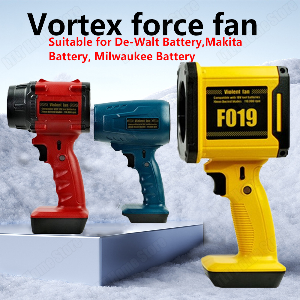 Ventilador Turbo violento para Dewalt/Makita/Milwaukee, plumero de aire con batería, soplador de aire eléctrico sin escobillas, herramienta eléctrica para limpieza