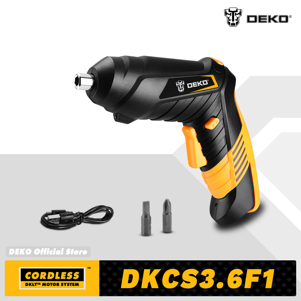 DEKO DKCS3.6O1 аккумуляторная электрическая отвертка с перезаряжаемой батареей