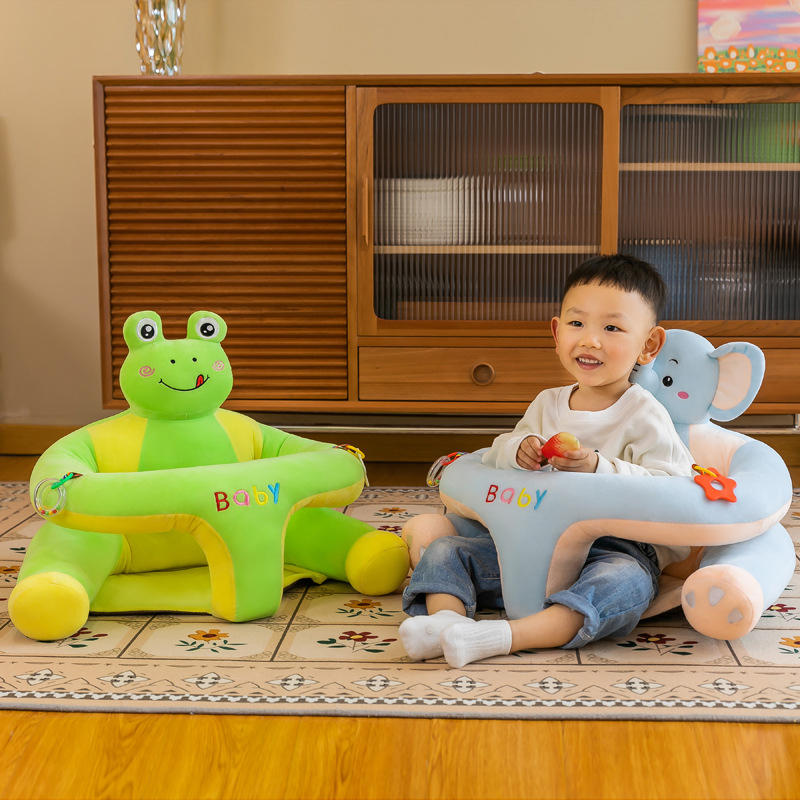 Baby Support Seat Plush Chair, Aprendendo a sentar-se confortável ninho de criança, enchimento lavável, sofá berço, única cadeira tampa