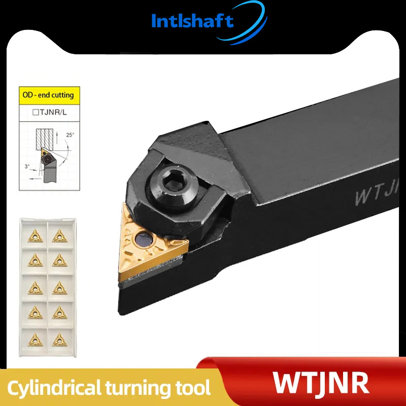 WTJNR2020K16 WTJNR 1616H16 WTJNR2525M16 Suporte de ferramenta de torneamento triangular externo TNMG Inserções de carboneto Conjunto de ferramentas de corte de torno