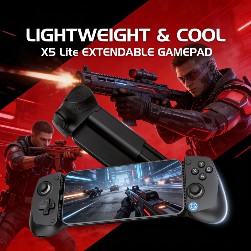 X5 Lite StretchGameController, Type-C Wired Gamepad, compatiblewith iOS / Android / HarmonyOS / Tablets, ideal for mobile gaming