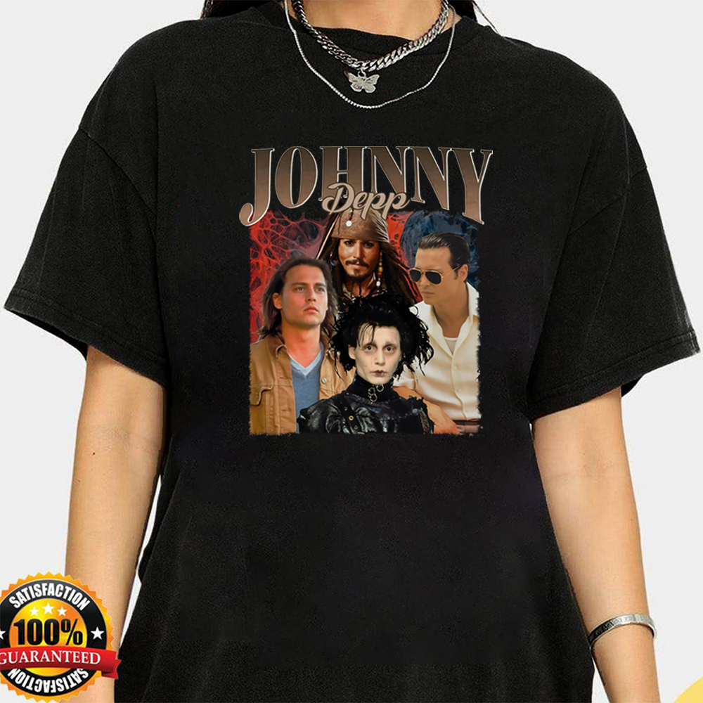 Justice for Johnny T-shirt Johnny Depp Graphic Tee Free Johnny Thats Hearsay Funny T-shirt Women Vintage Tees 90s Harajuku Tops