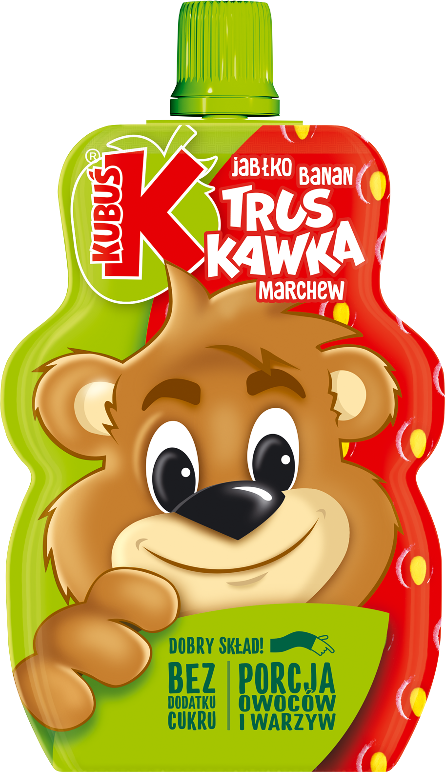 Mus Owocowo-Warzywny Kubuś Truskawka, Jabłko, Banan, Marchew 100g