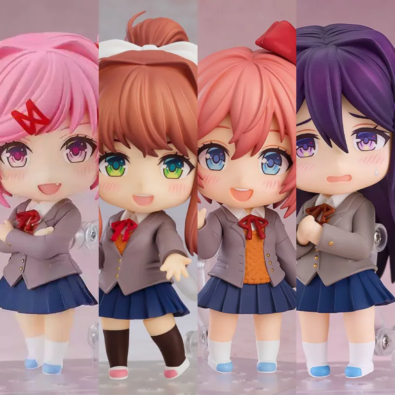 Anime Actionfigur Q-Version Bewegliche Doki Doki Literature Club 2283 Yuri 1817 Monika 2250 Sayori Sammlermodell Dekoration