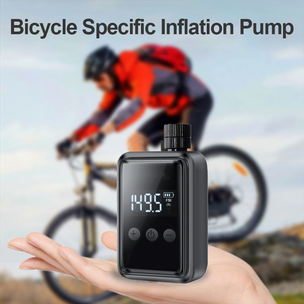 150PSI Mini Pompa di Aria Elettrica Bicicletta Portatile Gonfiatore Senza Fili Valvola Presta Valvola Schrader Ricaricabile Gonfiatore di Pneumatici Bicicletta