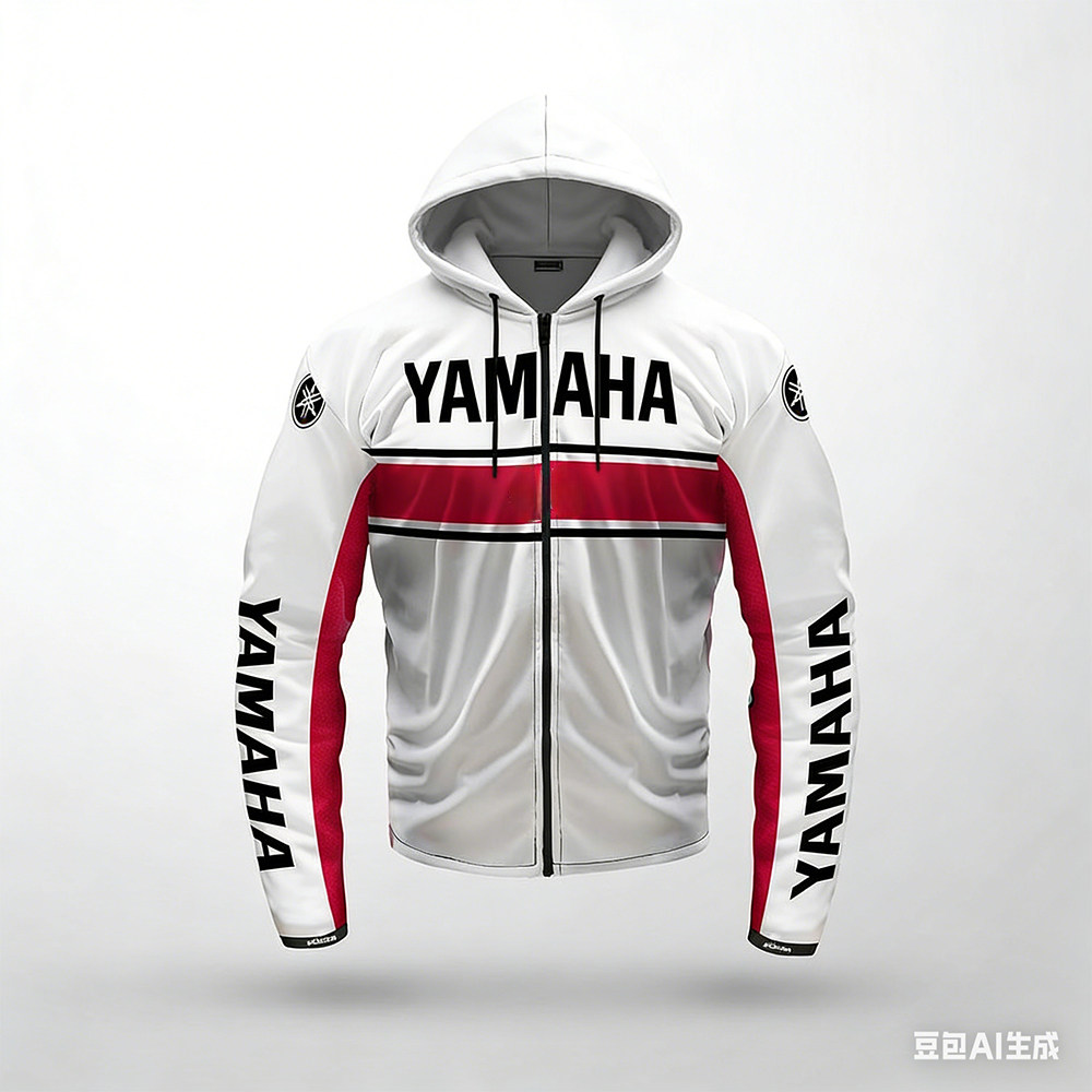2026 ใหม่ยามาฮ่า ไวท์ มอเตอร์ไซค์ เรซซิ่ง ทีมเสื้อสเวตเตอร์มีฮู้ดมีซิปฤดูร้อนผู้ชายผู้หญิงขนาดใหญ่ระบายอากาศได้สบาย