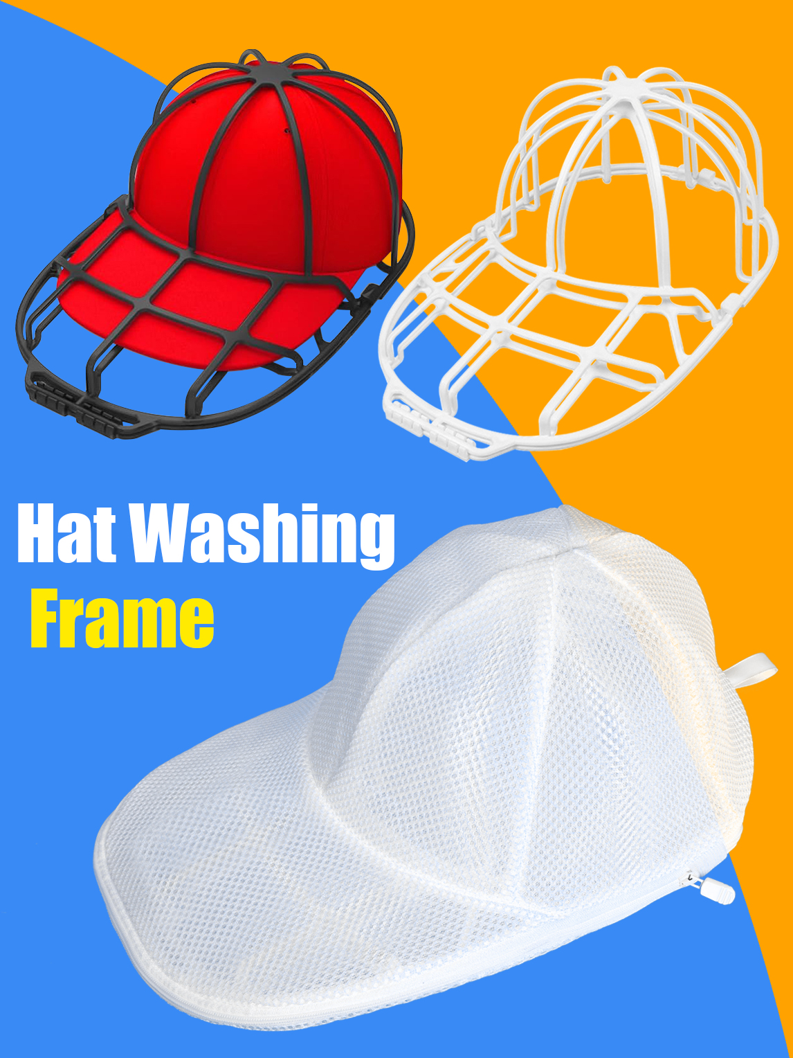 Waschmaschine Hut Waschschutz Hut Reinigung Maschine Waschbar Wäschesack Anti-Verformung Sichere Hut Lagerung Lösung