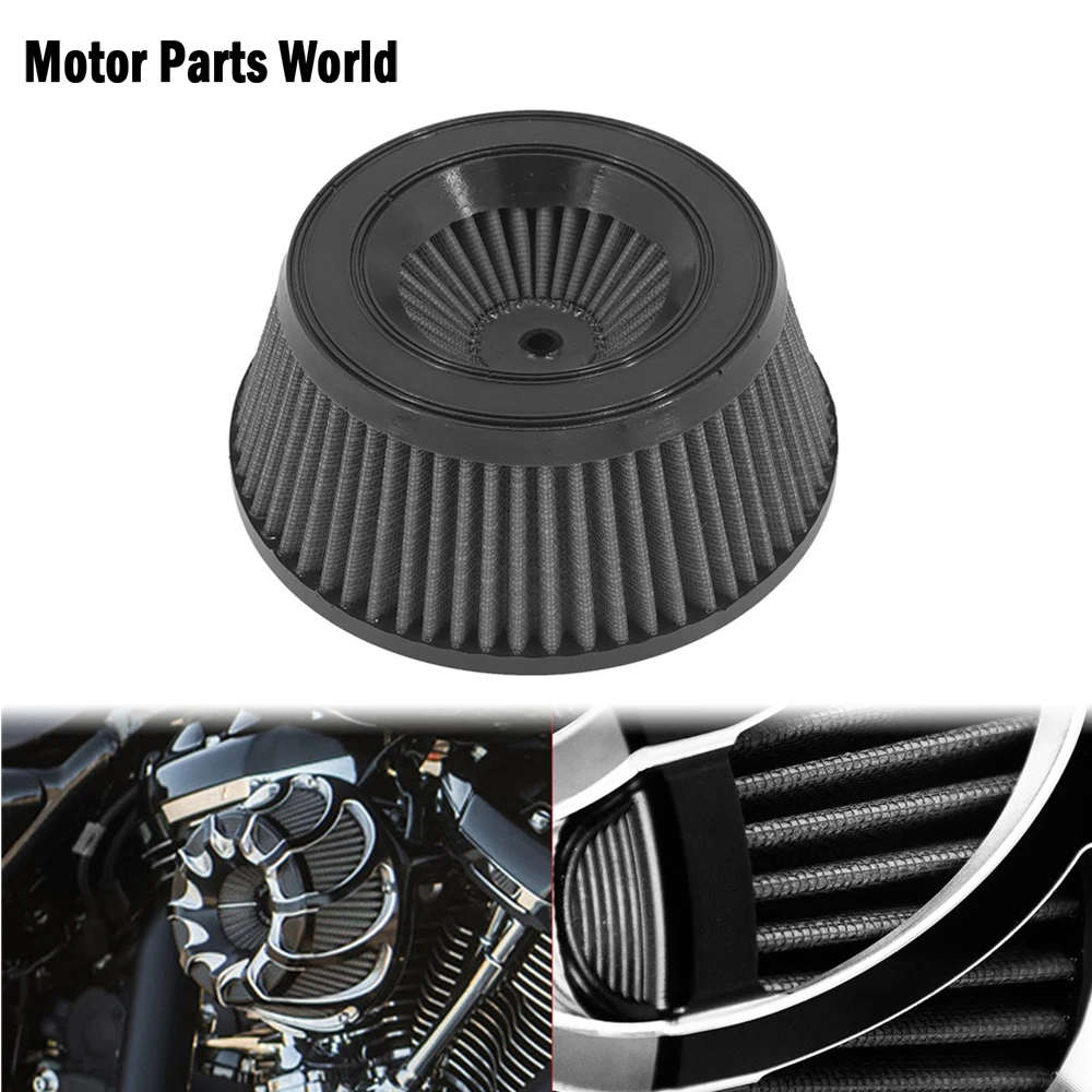 Filtr powietrza motocykla filtr wlotowy wewnętrzny szary element zamiennik dla Harley Sportster XL883 Dyna Fatboy Touring FLHR Softail