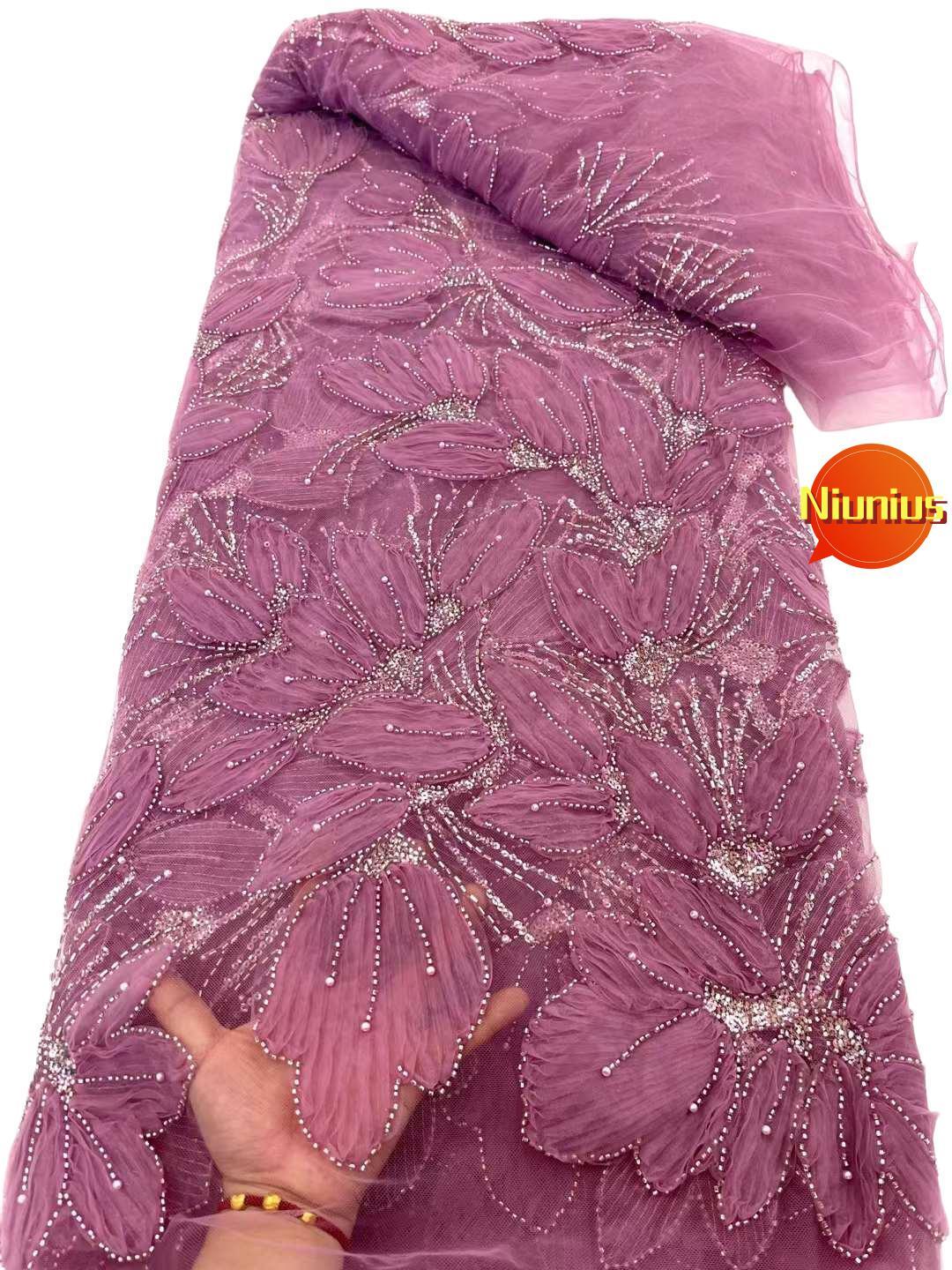 Melhor qualidade mais recente macio elegante delicado áustria francês tule malha renda com pedras para vestido de noite de casamento nn2788_r