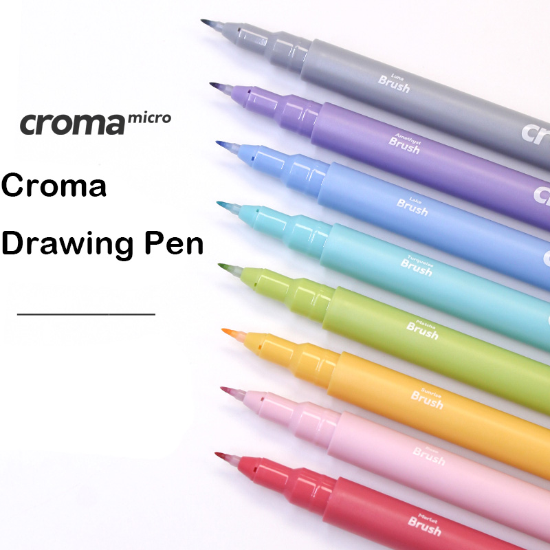 Pióro kulkowe Croma Micro Needle Malarstwo Art Specjalny pędzel Kolorowy marker Anime Wodoodporny długopis z haczykiem Artykuły papiernicze Artykuły szkolne