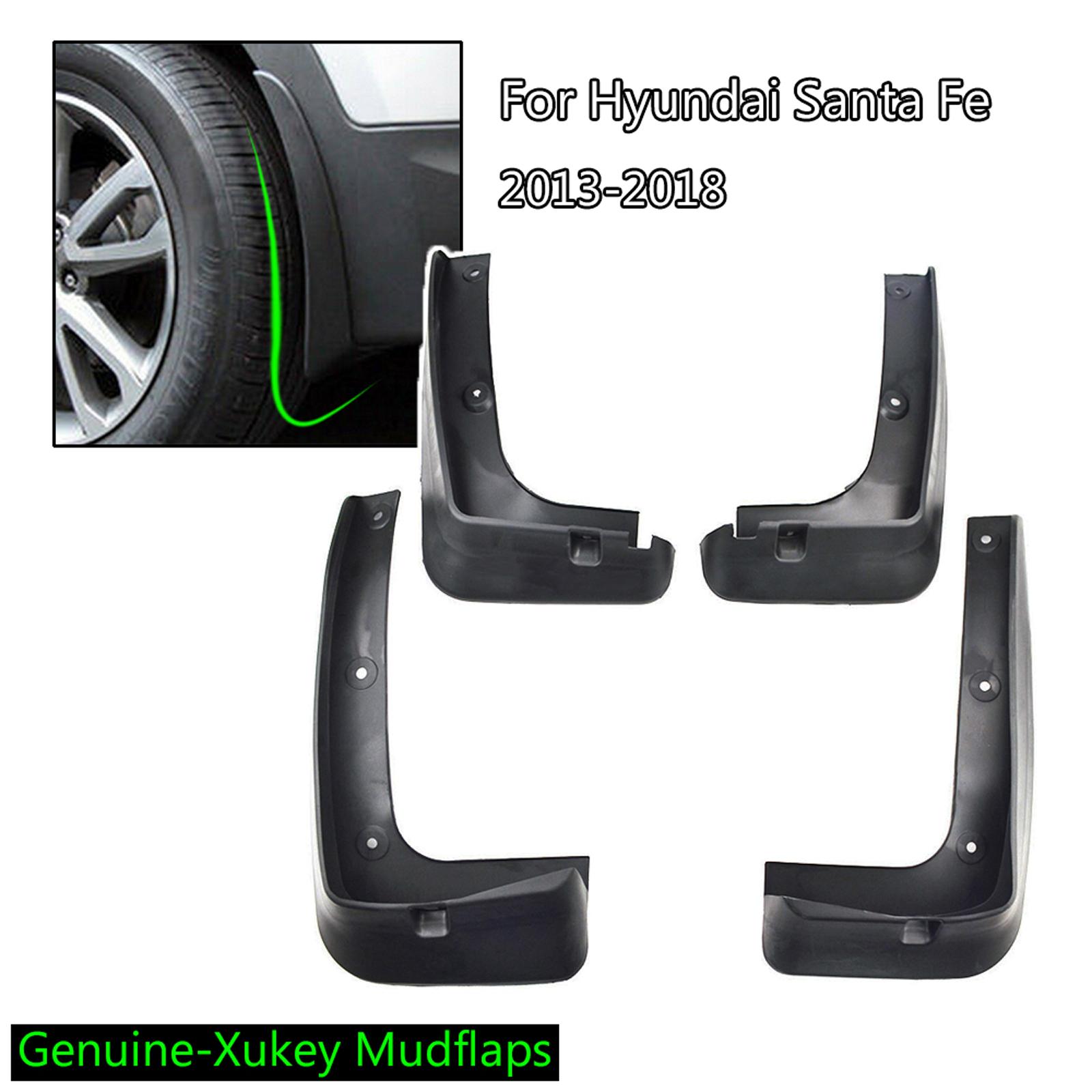 4x para hyundai santa fe dm xl ix45 2013 - 2016 2017 2018 para-lamas respingo guardas fender forro dianteiro traseiro esquerdo direito