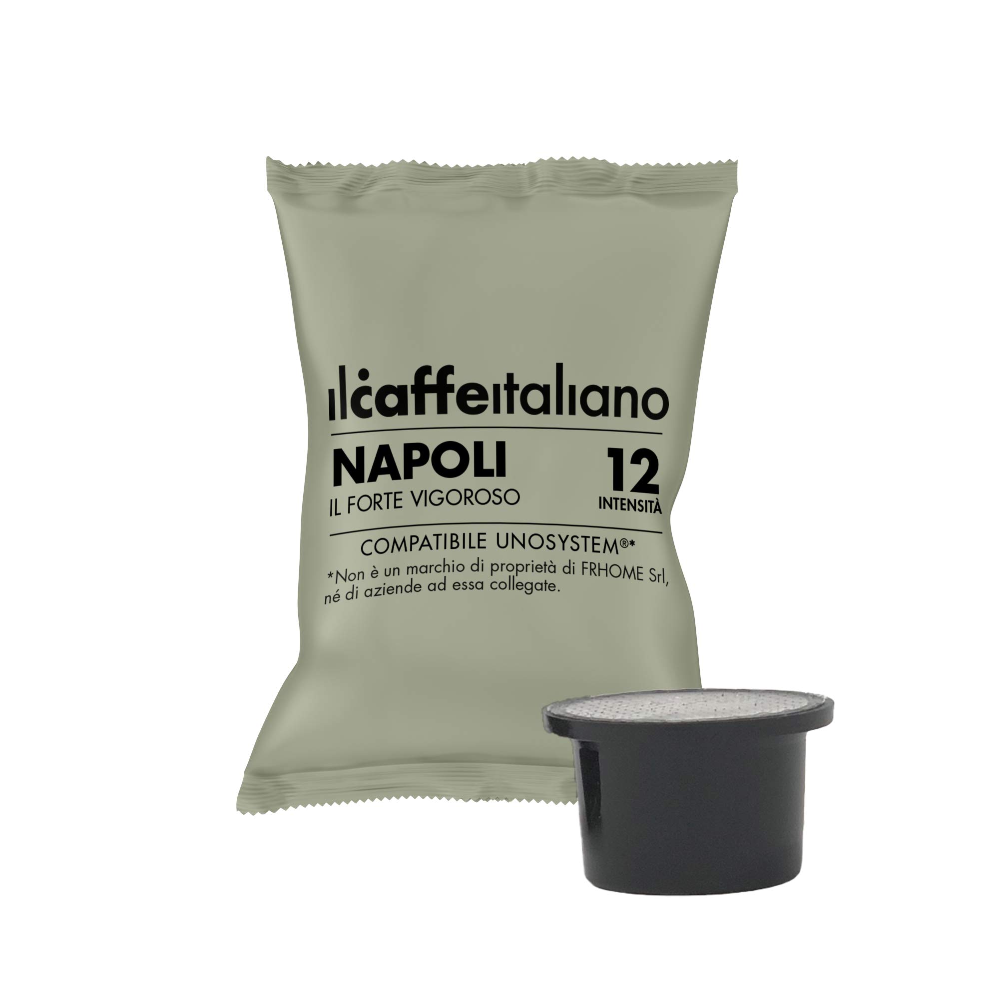 100 Cápsulas de Café Napoli - Intensidade 12 - Café Italiano - Cápsulas Compatíveis com o Sistema ONE ®
