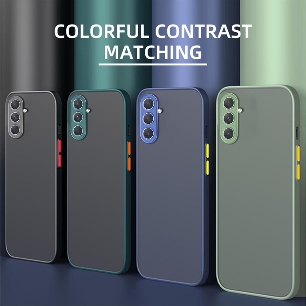 Voor Samsung Galaxy S24 Case Samsung Galaxy S21 S20 S22 S23 S24 fe S25 Plus 25 Ultra 5G cover Matte Armor Bumper Case
