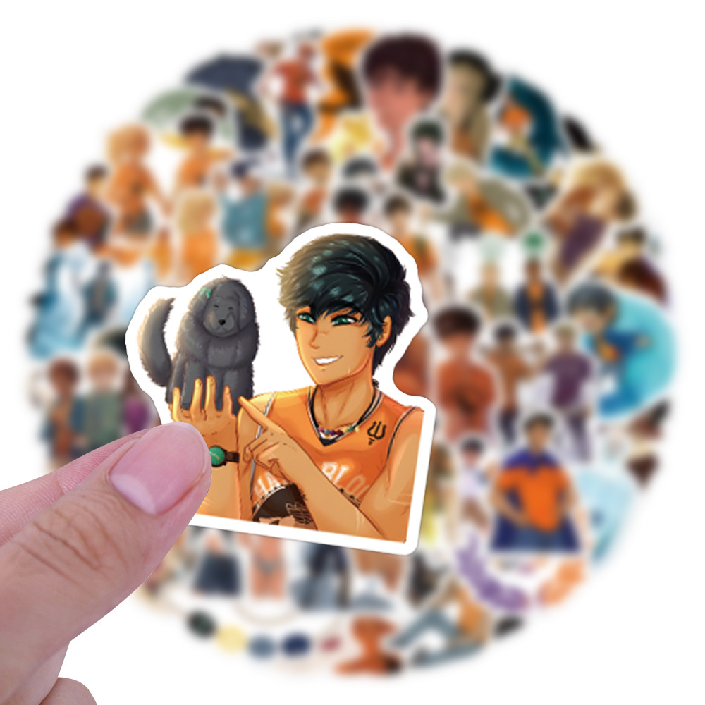 Casing ponsel stiker Percy Jackson, 10/30/60/120 buah stiker kartun grafiti dekorasi Skateboard buku tempel Laptop mainan stiker cangkir air