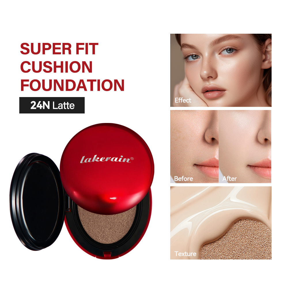 72 uur langdurige Super Fit Cushion Foundation volledige dekking waterdichte langdurige concealer 9 kleuren make-up semi-mat