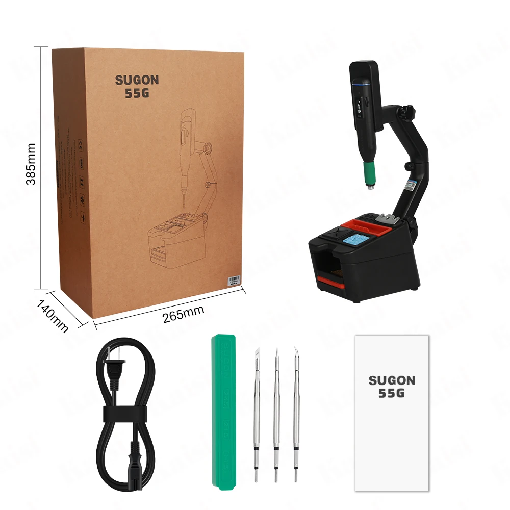 Sugon 55G паяльник с зарядкой через USB, беспроводной мощный паяльник, перезаряжаемое USB-паяльное жало с быстрым нагревом для ремонта телефона