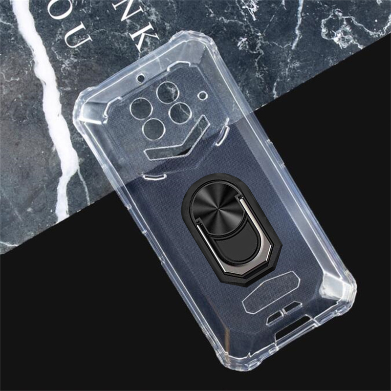 Custodia magnetica per telefono per Oukitel WP15 custodia morbida in Silicone TPU antiurto per custodia Oukitel WP15 WP15S con supporto ad anello