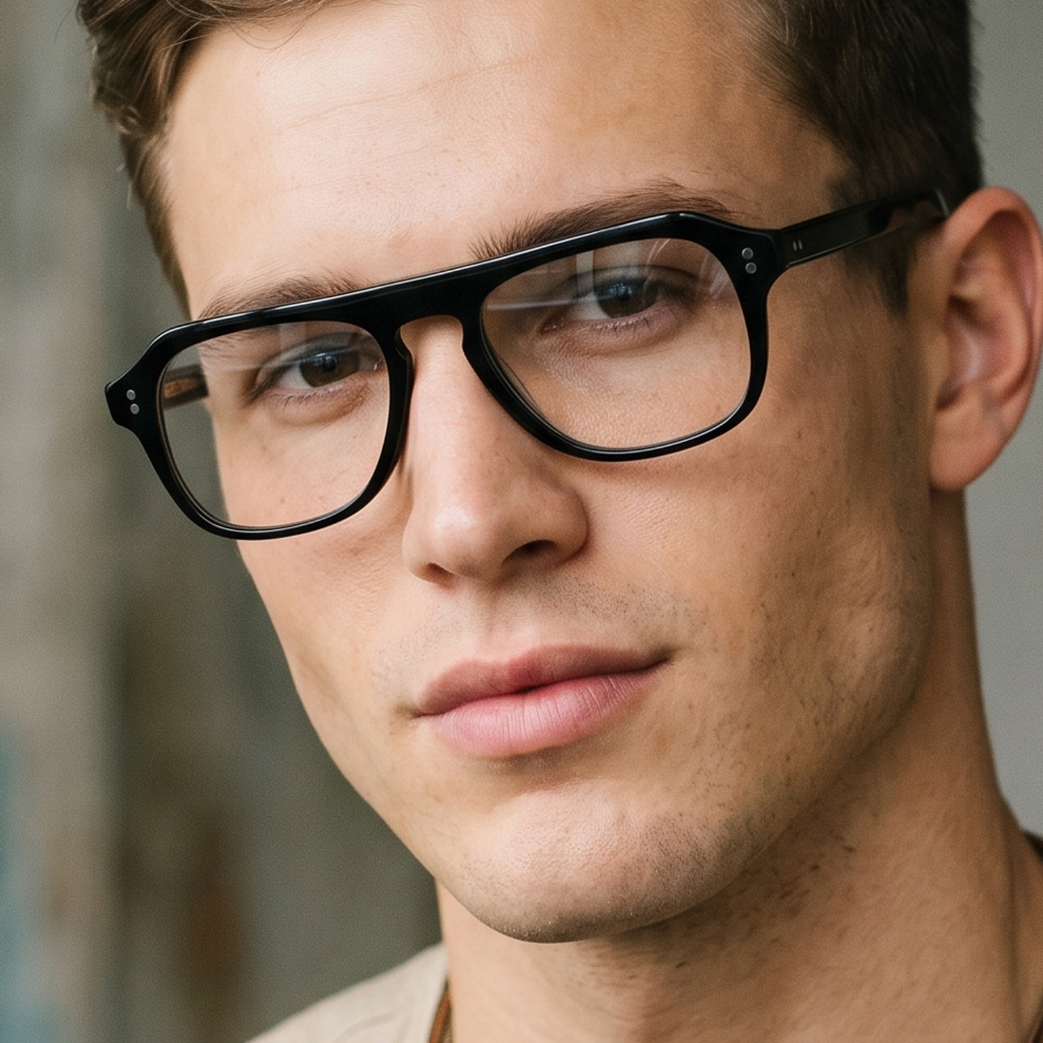 Kingsmen oprawki do okularów dla mężczyzn Vintage Pilot dziurka od klucza okulary optyczne z octanu modne kryształowe miodowe okulary korekcyjne
