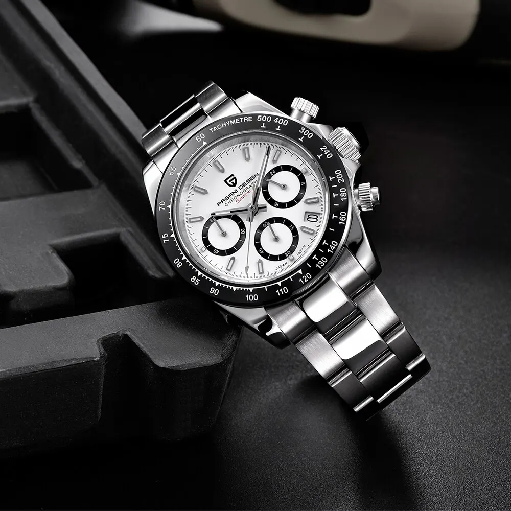 Pagani design 2024 novos relógios de quartzo masculino relógio de negócios relógios masculinos marca superior relógio de luxo masculino cronógrafo vk63 à prova dwaterproof água