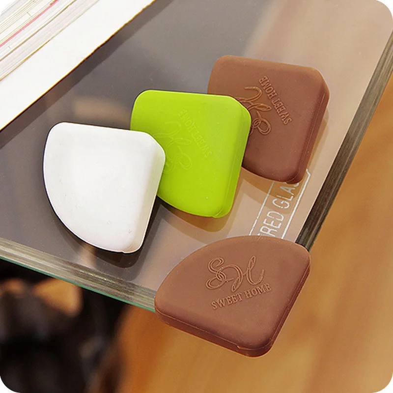4 pçs/set criança silicone seguro protetor de canto arco do bebê segurança borda guarda para proteção anticolisão capa ângulo almofada da mesa
