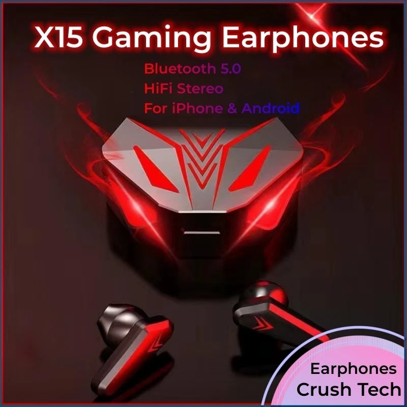 НОВЫЕ наушники X15 TWS, беспроводные Bluetooth-наушники для геймеров, 65 мс, наушники с низкой задержкой, гарнитура Fone Gamer, геймерская гарнитура с микрофоном