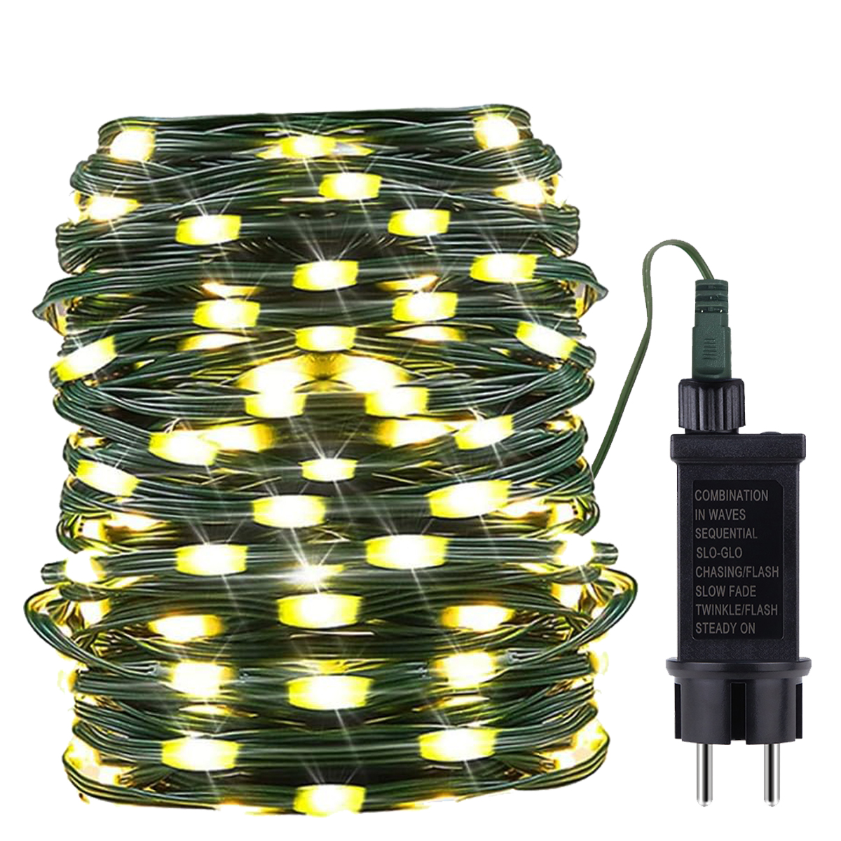 30M 20M 50M 10M 100M guirnalda de luces LED 24V RGB blanco cálido impermeable guirnalda al aire libre decoración navideña luces de Navidad de jardín