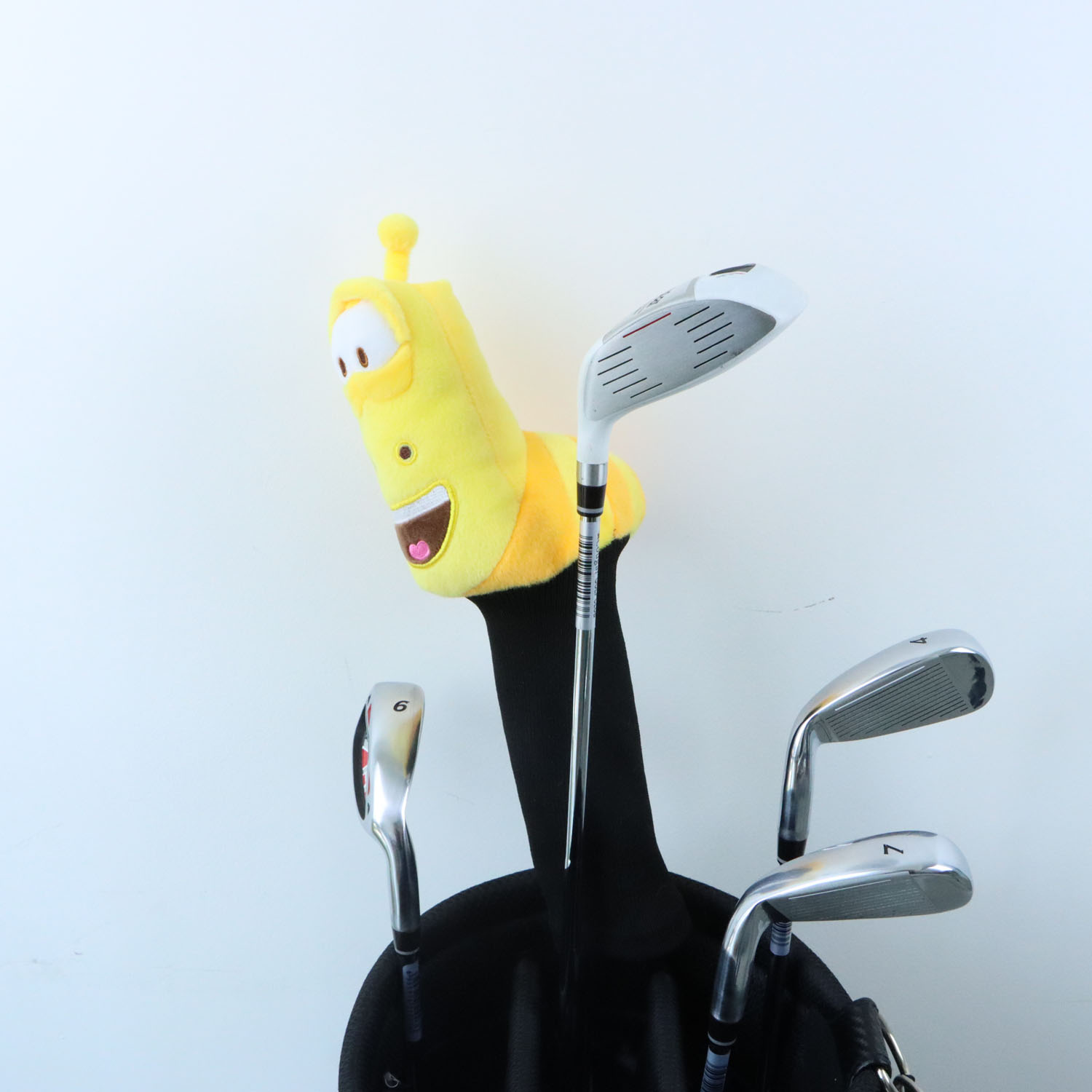 Caterpillar New Style Plush Animal Golf Fairway Hybrid Headcovers Cute Animal Wood Club Covers,Unisex,Exquisite Gifts