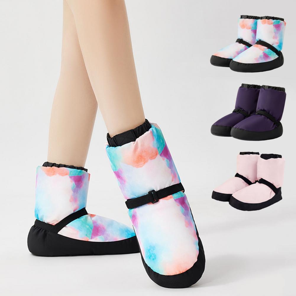 1 Pair Ballet Warm Shoes Winter Dance Boots Booties National Dancing Shoes Professional Thickened Ballet Flats Cotton Dance Shoe