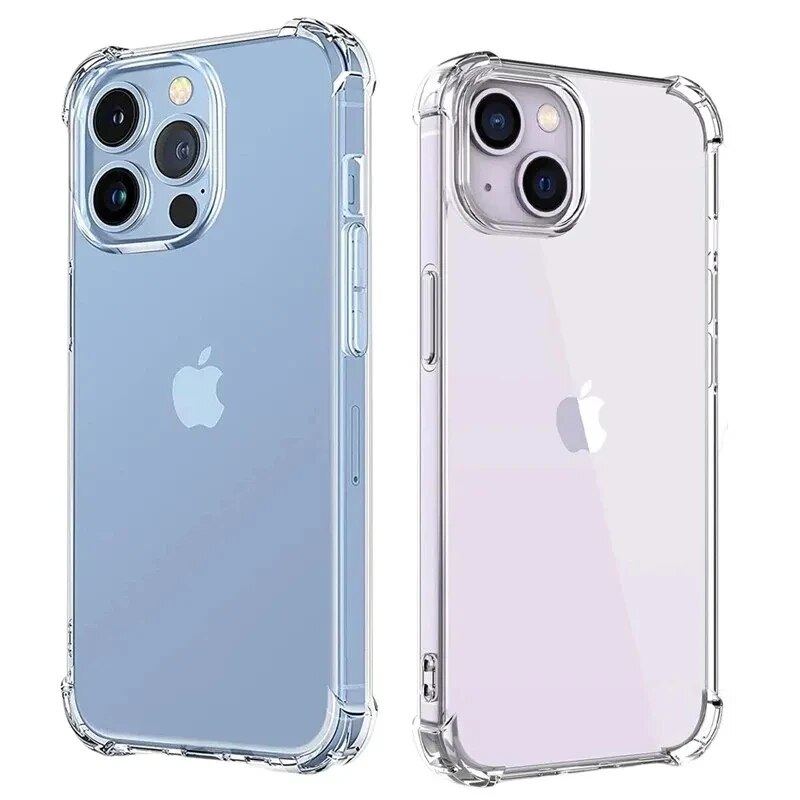 高級クリア耐衝撃ケース iPhone 15 14 13 12 11 Pro Max 電話カバー iPhone 13 12 14 15 Plus バックカバークリアケース