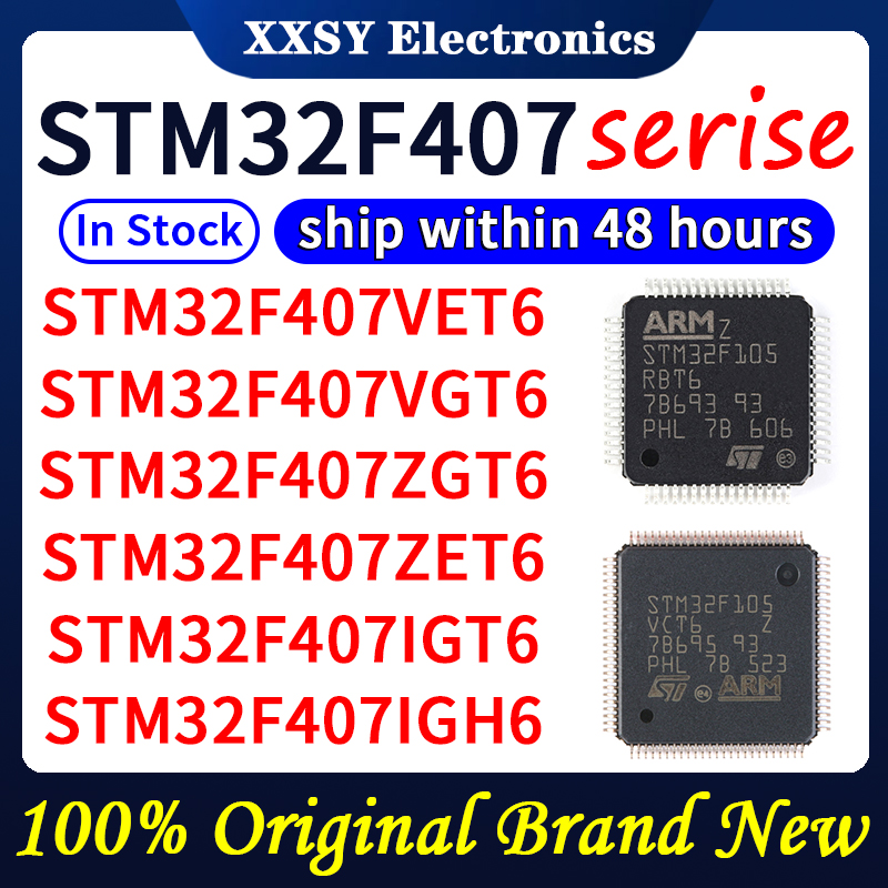 STM32F407VET6 STM32F407VGT6 STM32F407ZGT6 STM32F407ZET6 STM32F407IGT6 STM32F407IGH6 STM32F407IEH6 STM32F407IET6 de alta calidad