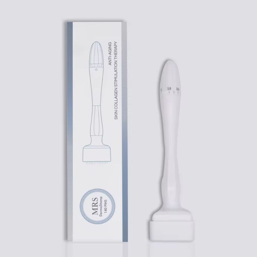 1/10pcs Derma Roller STAMP 140 เข็มปรับ Microneedle Derma Roller Microneedling Therapy Hair Growth Derma Rolling System