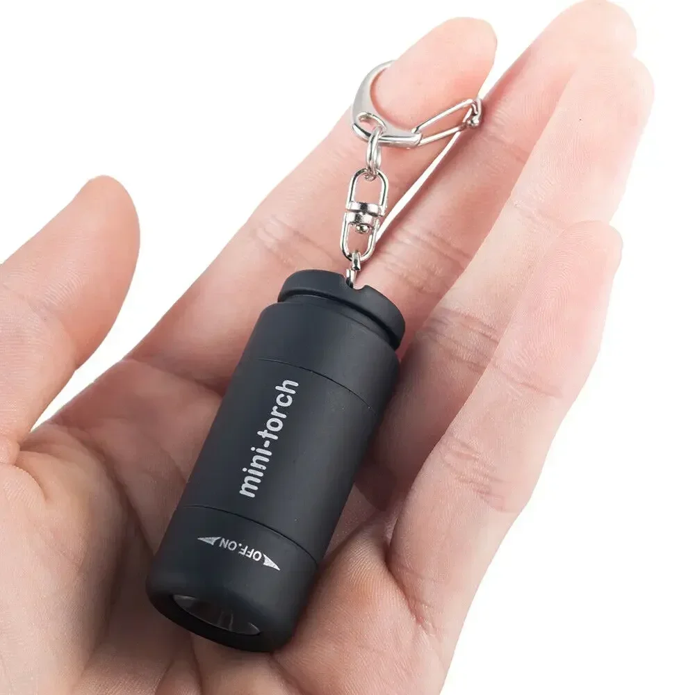 Мини-фонарик Карманный аварийный светильник Маленький фонарик USB-фонарики Светодиодный брелок для кемпинга Туризм Аварийная ситуация