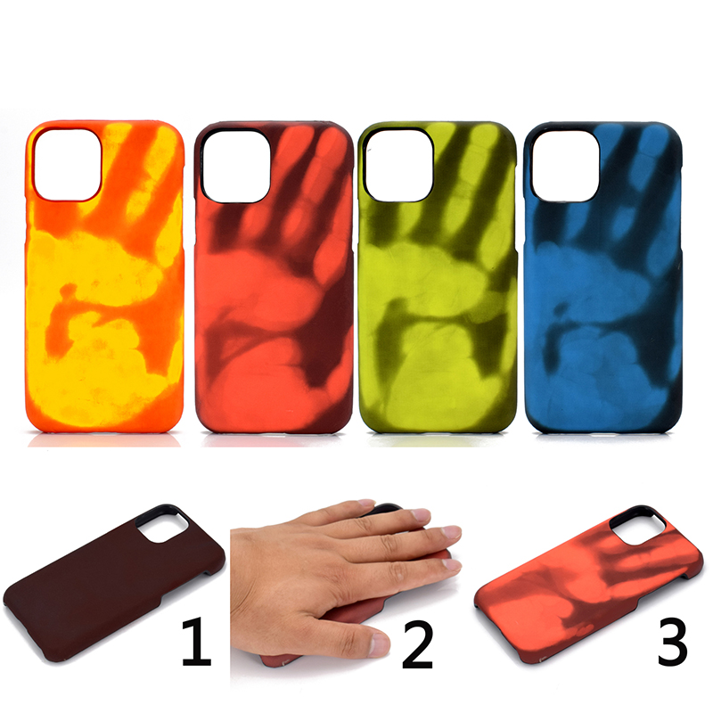 Custodia per telefono con rilevamento della temperatura e scolorimento Cover posteriore per iPhone 17 ProMax Air 16 Pro 15 14 Plus 13 12 Mini 11 XSMax Custodia