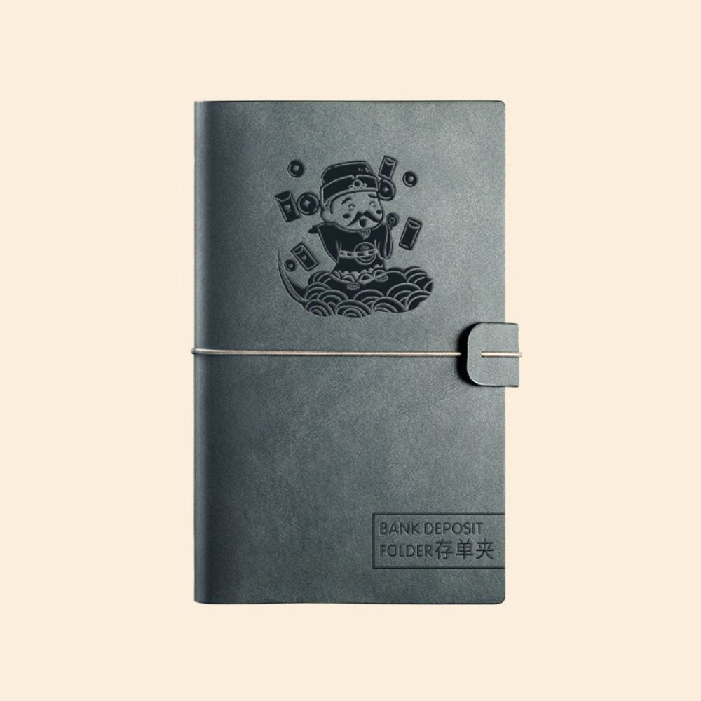 Pasta de couro pu para planejador de contas, folhas soltas, reutilizável, dinheiro, orçamento, envelopes de dinheiro, desafios de economia transparentes, notbook