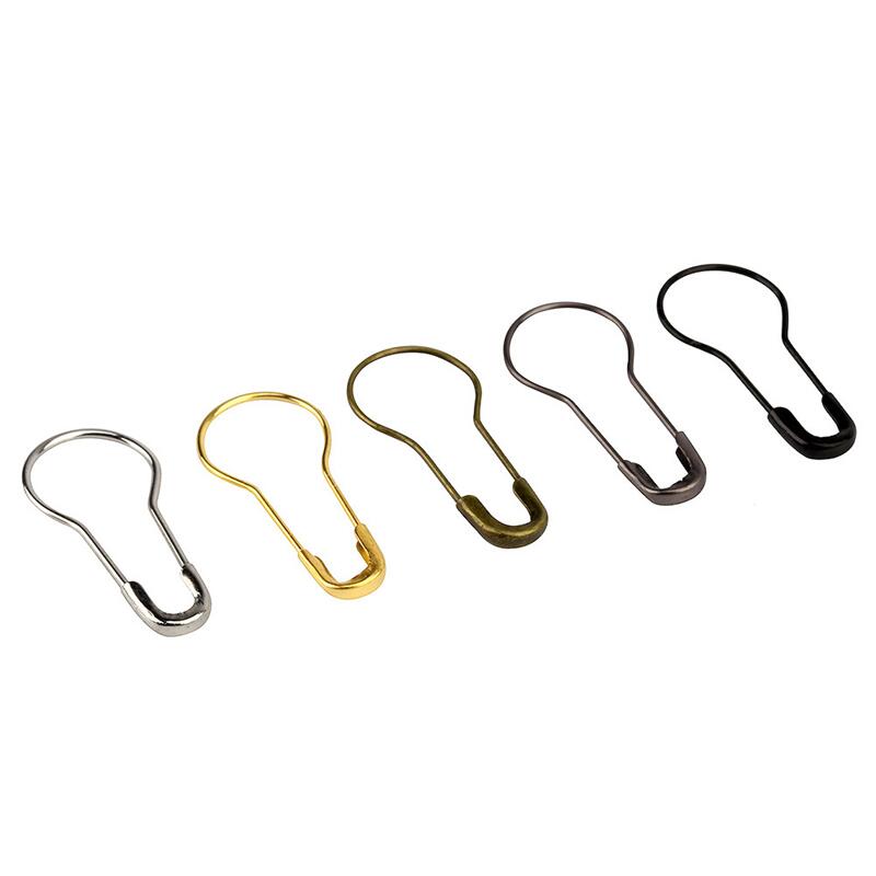 Petites épingles de sûreté en métal colorées, 22mm, or/argent/noir/Bronze/gris, pour sous-vêtements, outils de couture, 100/300 pièces