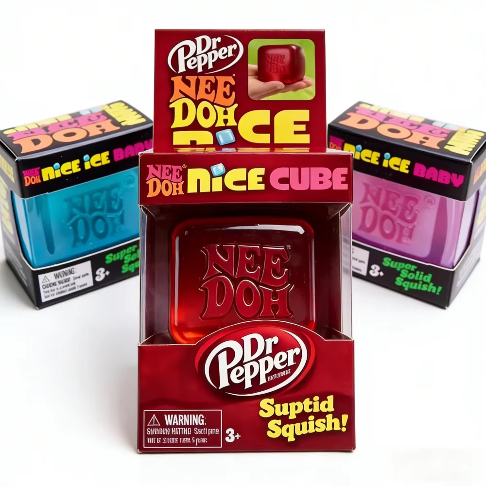 Needoh Nice Cube Sensorische Stressverlichter Fidget Tool voor Angst & Concentratie Bureau Sensorische Kubus voor Volwassenen & Kinderen Verjaardagscadeau