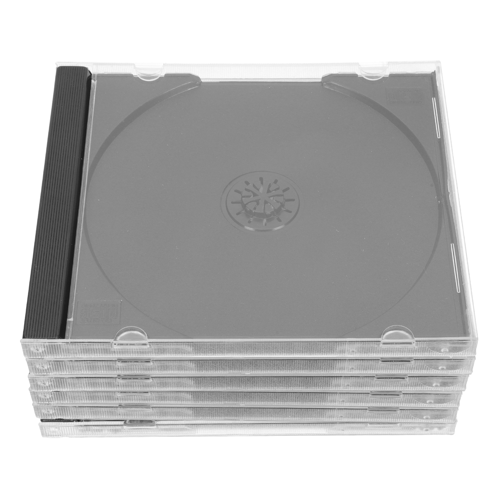 Estuche protector portátil para discos de CD, organizador de almacenamiento, contenedor protector para DVD, 6 piezas