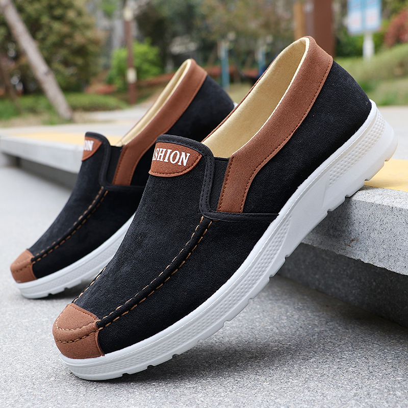 Men's Solid Casual Shoes, Lightweight Outdoor Sports Shoes Suitable for All Seasons Training and Exercise, Lightweight, Breathable