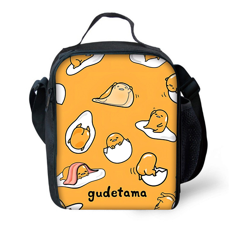 Sanrio Gudetama Lazy Egg bolsa de gran capacidad para niño y niña, estudiante, Picnic al aire libre, enfriador térmico reutilizable, fiambrera