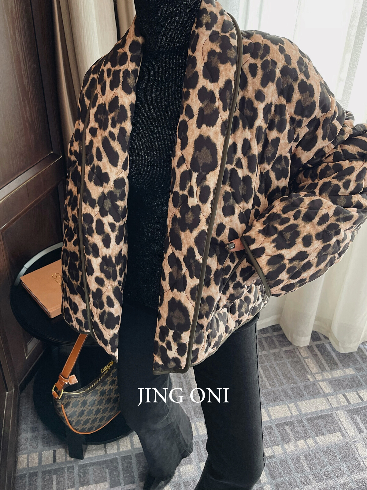 女性のヒョウ柄のショートパッド入りジャケット,冬服,韓国のファッションスタイル,ヴィンテージの女性のコート,エレガントなパーカー,y2k