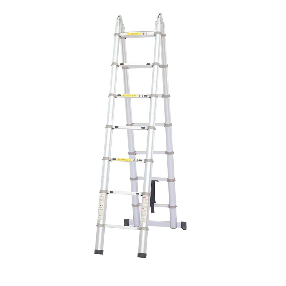 Escalera Telescópica Metálica Plegable de Doble Marco en A de 3.2M/3.8M/4.4M/5M/5.6M