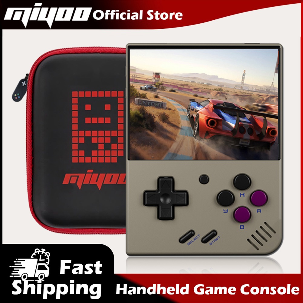 MIYOO Mini Plus Console de jeu Portable rétro 3.5 "IPS HD écran Mini + lecteurs cadeau pour enfants émulateur de jeu classique