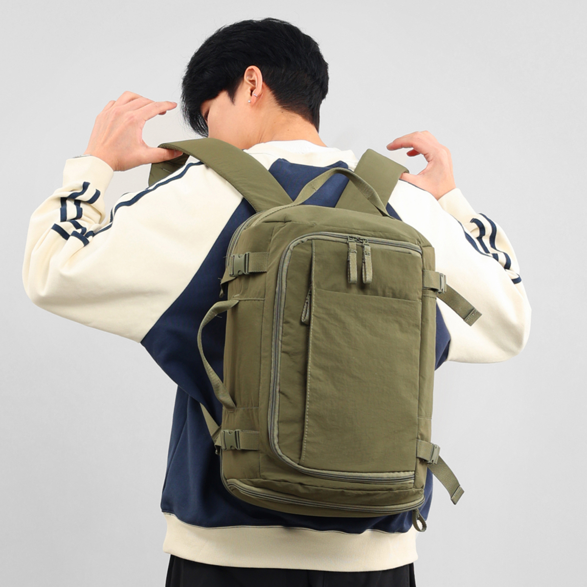 Mochila de tela Oxford ultraligera de gran capacidad, mochila multifuncional para viajes de negocios, mochila para ordenador de gran capacidad de tela Oxford, para acampar al aire libre